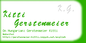 kitti gerstenmeier business card